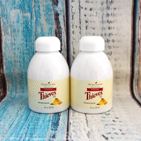 SET OF 2 - Young Living Thieves Foaming Hand Soaps 8 fl. oz. NEW - NO PUMP - Picture 1 of 7
